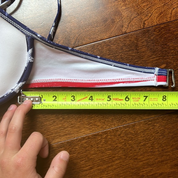 Stars and Stripes Push-up Bikini Top Women’s Red White and Blue - Picture 7 of 7